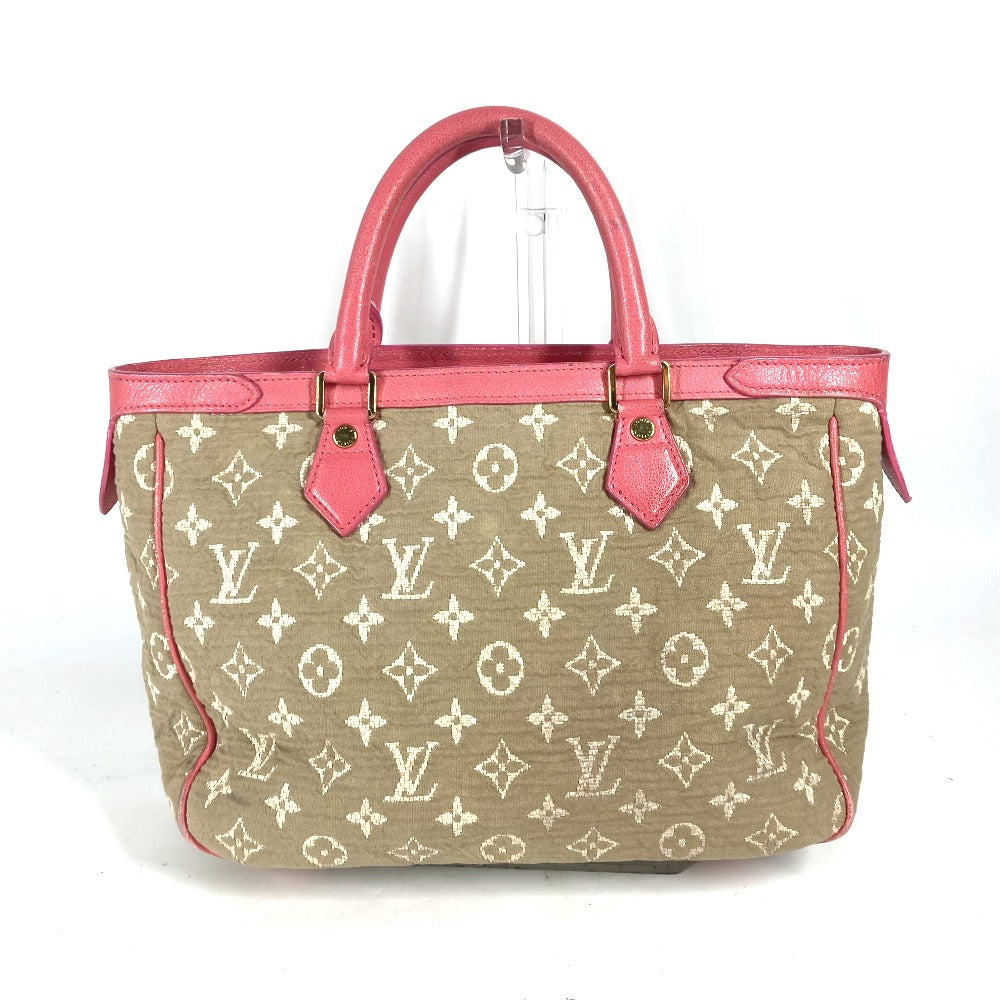 LOUIS VUITTON Tote Bag M93496 Leather / canvas pink Monogram Sabia Hippo MM
