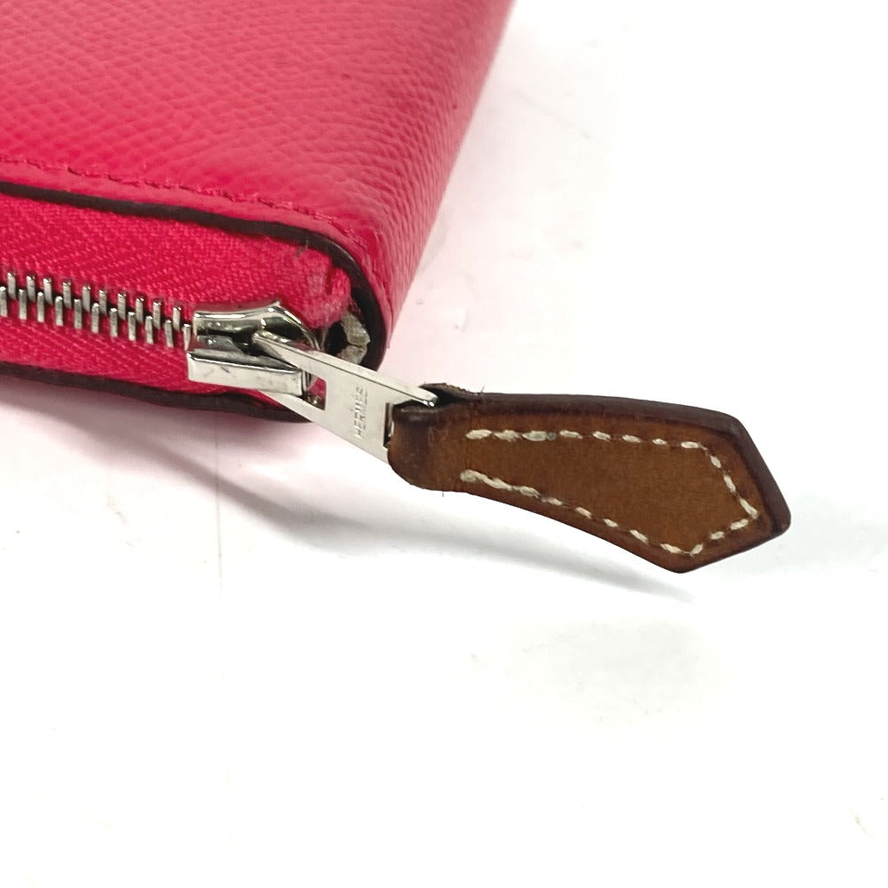 HERMES Coin case Epsom pink AzapSilk Incompact Women