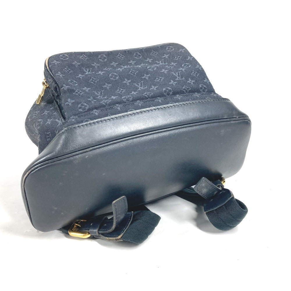 LOUIS VUITTON Backpack M92455 Monogram denim Navy Monogram Mini Denim MontsourisGM Women
