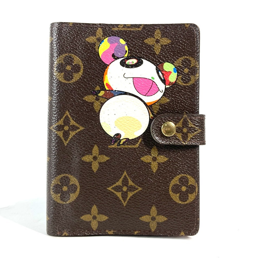 LOUIS VUITTON Notebook cover R20011 Monogram canvas Brown Monogram panda Agenda PM Women