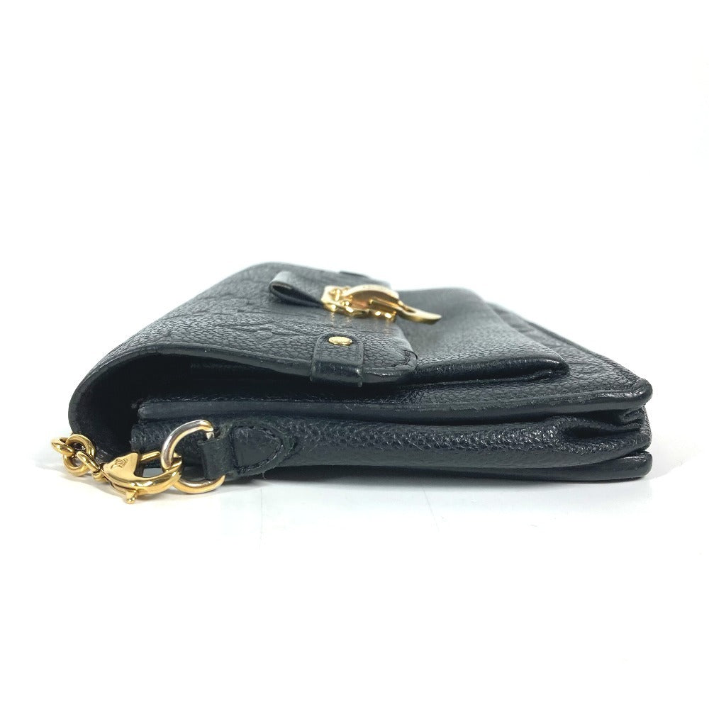 LOUIS VUITTON Long Wallet Purse M67839 Monogram Ann Platt Leather black Monogram Ann Platt Portefeuille Vavin