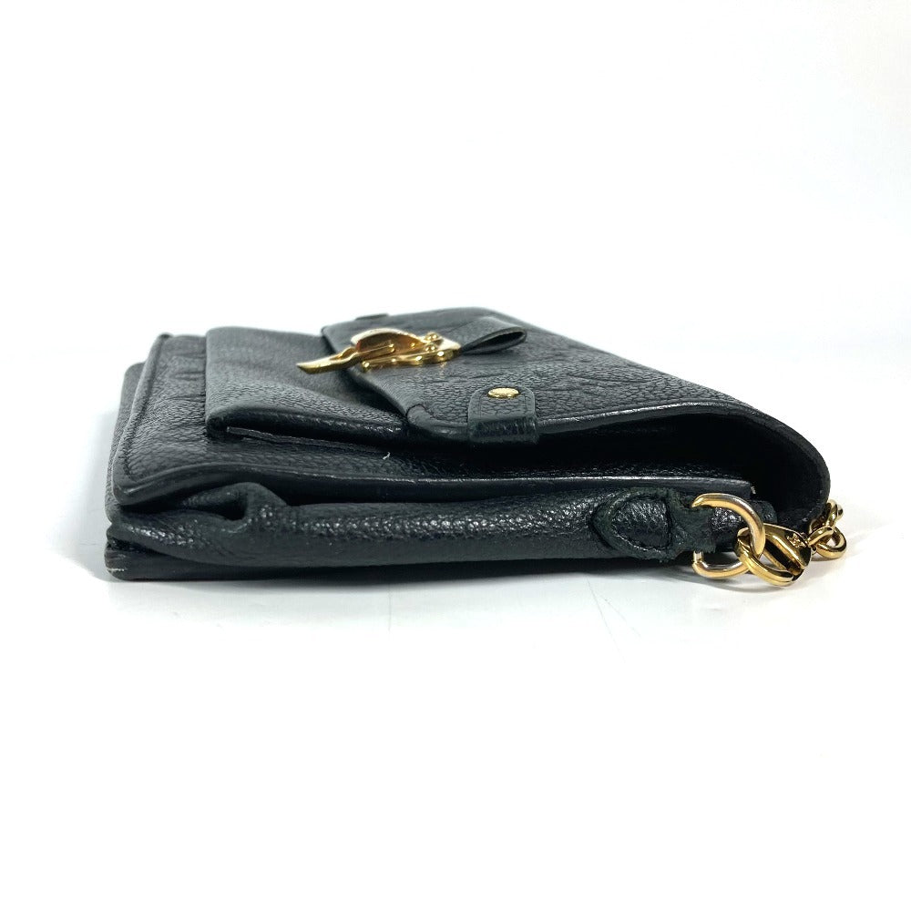 LOUIS VUITTON Long Wallet Purse M67839 Monogram Ann Platt Leather black Monogram Ann Platt Portefeuille Vavin