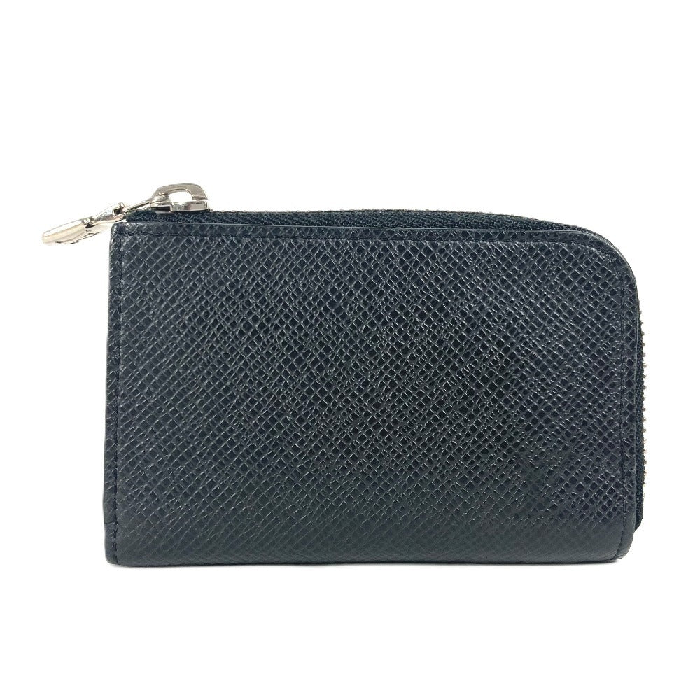 LOUIS VUITTON Coin case M63375 Taiga Leather black Taiga Portemonejour