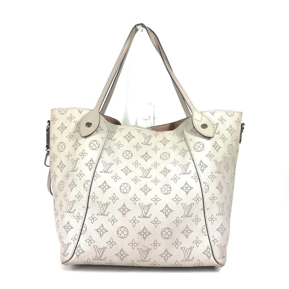 LOUIS VUITTON Shoulder Bag M57535 monogram mahina leather Greige type Monogram Mahina Hina MM Women