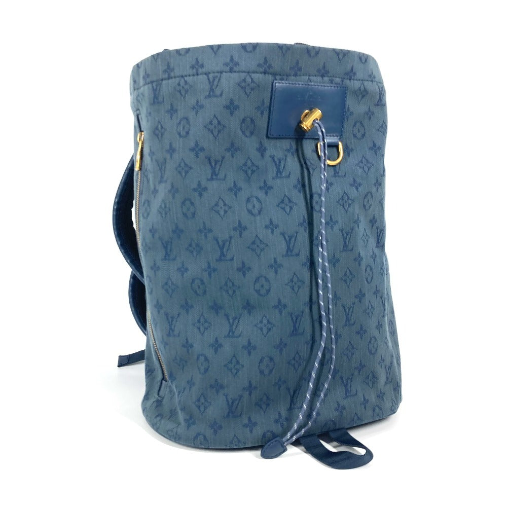 LOUIS VUITTON Backpack M44617 Monogram denim canvas blue Monogram denim chalk backpack