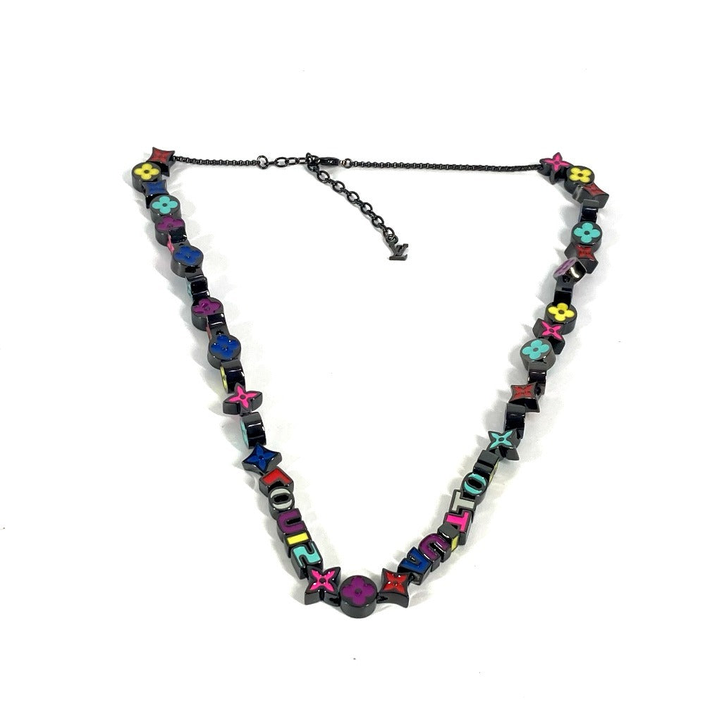 LOUIS VUITTON Necklace M00918 metal multicolor long Collier Monogram Party