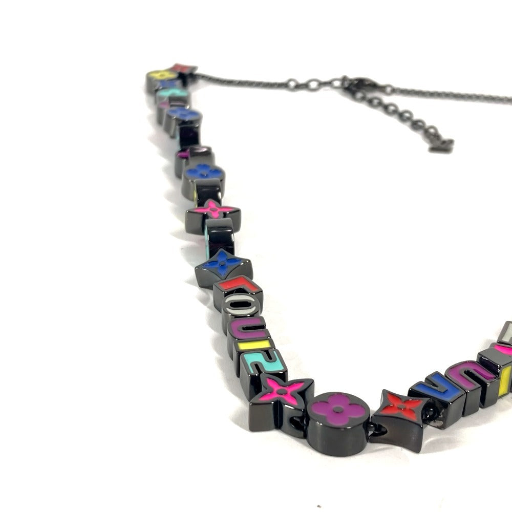 LOUIS VUITTON Necklace M00918 metal multicolor long Collier Monogram Party