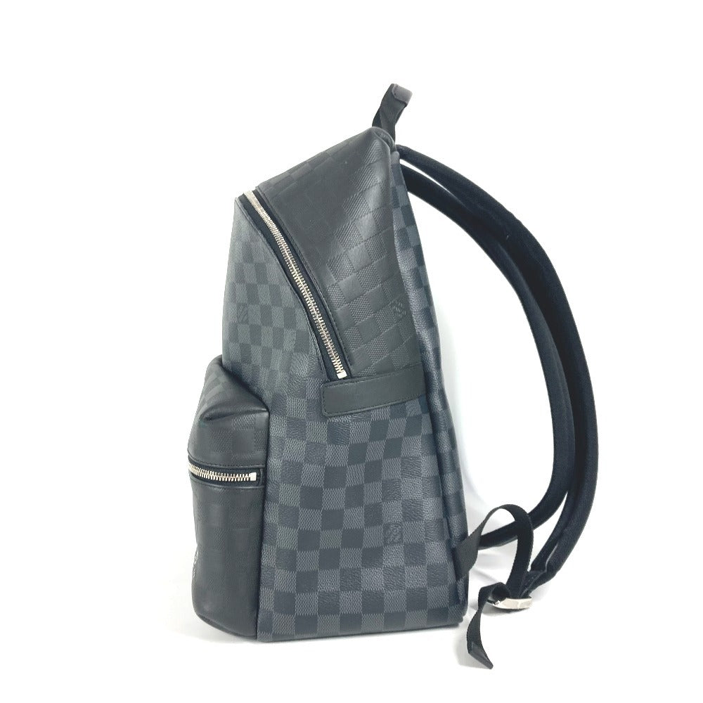 LOUIS VUITTON Backpack N40436 Damier Infini Leather , Damier Graphite Canvas black Damier Squared Discovery Backpack PM