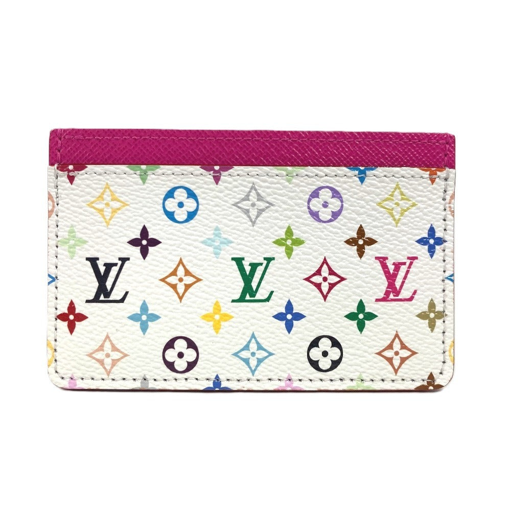 LOUIS VUITTON Card Case M13403 Monogram multicolor canvas white Monogram Multicolor Takashi Murakami Porto cult Â· Simple