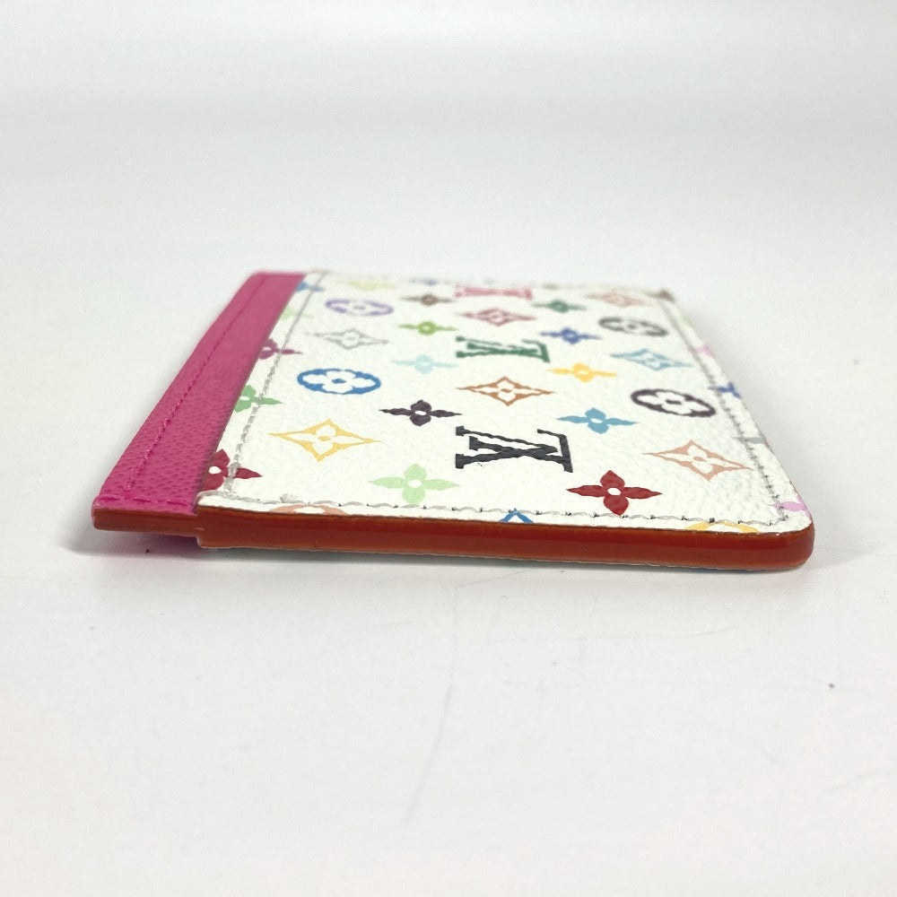 LOUIS VUITTON Card Case M13403 Monogram multicolor canvas white Monogram Multicolor Takashi Murakami Porto cult Â· Simple