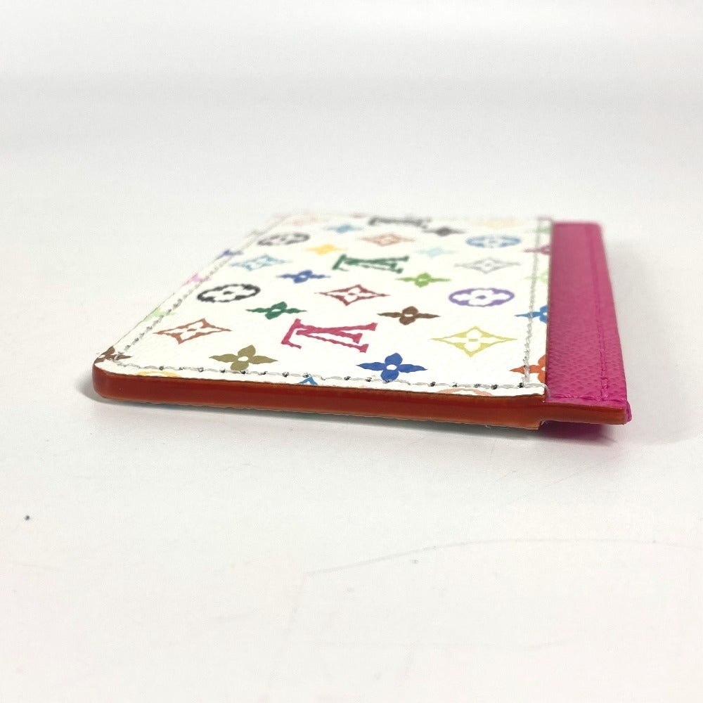 LOUIS VUITTON Card Case M13403 Monogram multicolor canvas white Monogram Multicolor Takashi Murakami Porto cult Â· Simple