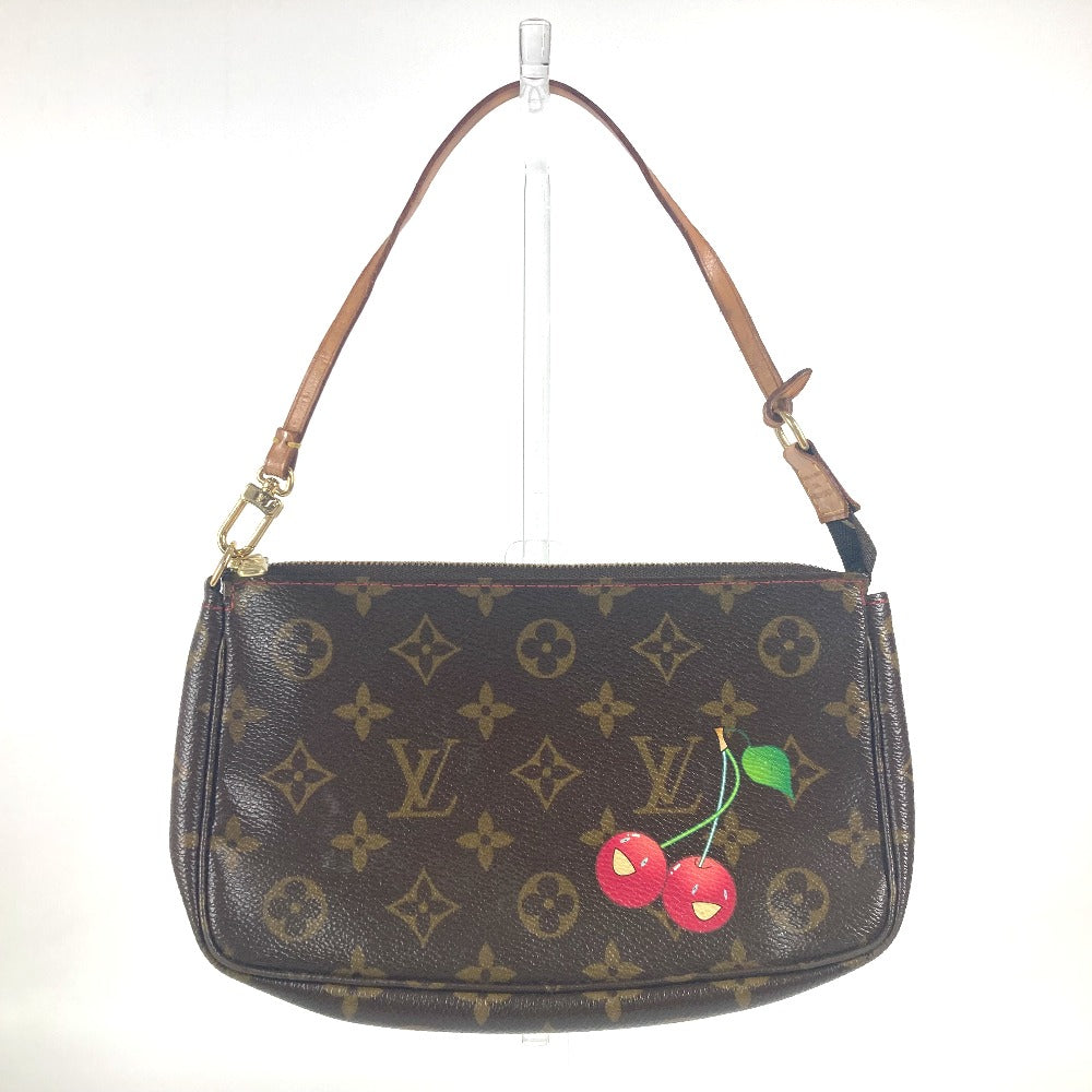 LOUIS VUITTON Handbag M95008 Monogram Cherry Canvas Brown Monogram Cherry by Takashi Murakami Pochette Accessoar