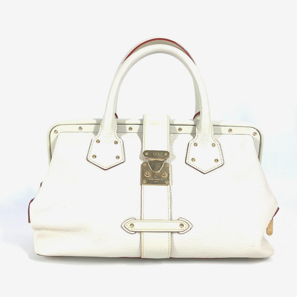LOUIS VUITTON Handbag M91811 Suhari leather white Suhari AngÃ©nieux PM