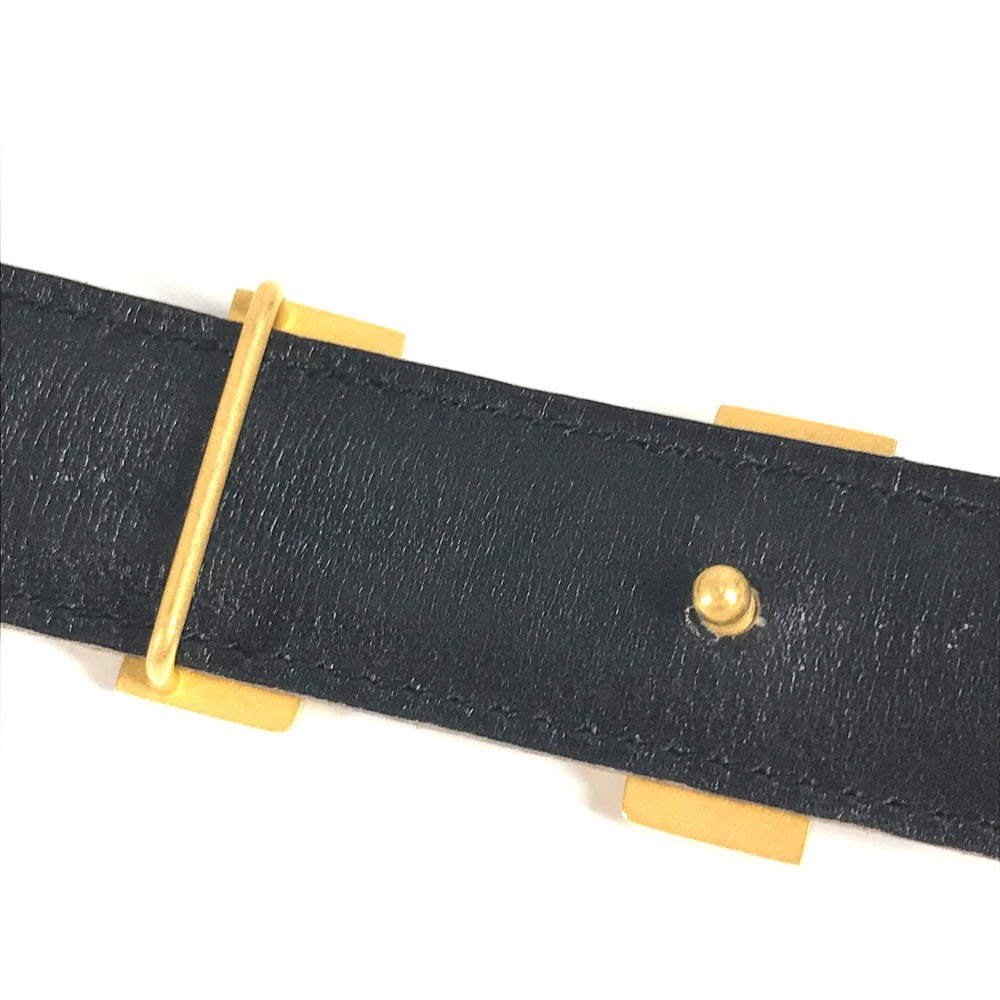 HERMES belt leather Red x black H Belt H Belt Constance 65