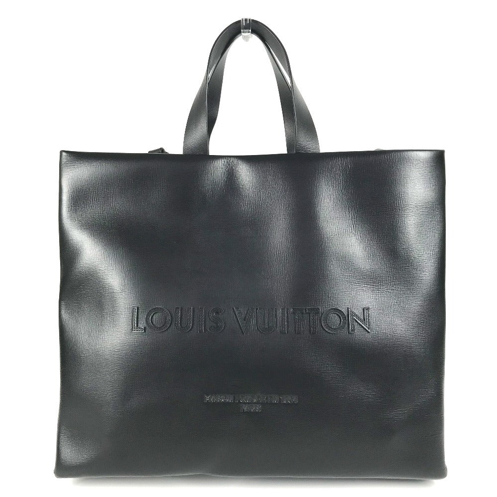 LOUIS VUITTON Tote Bag M13979 , Cowhide leather black LV Packaging Shopper Tote MM