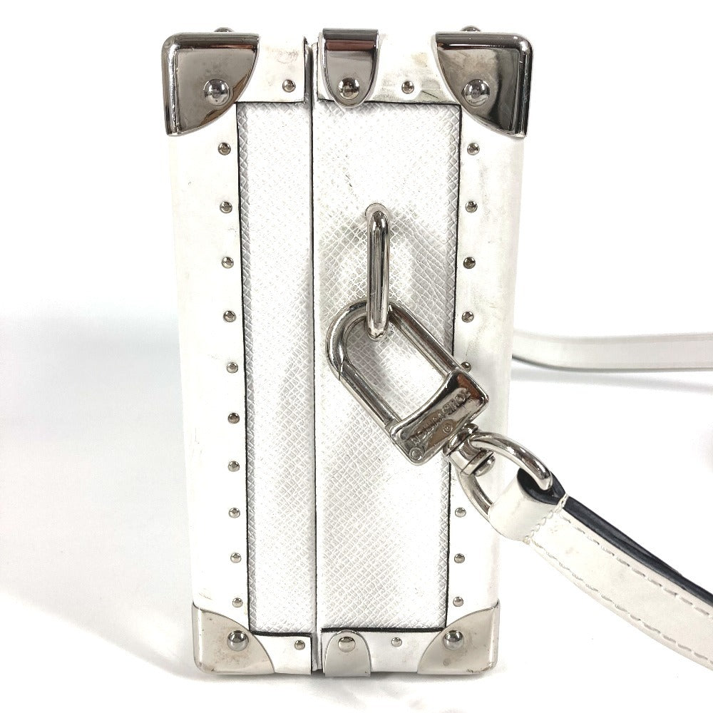 LOUIS VUITTON Shoulder Bag M11049 Monogram canvas, leather white Taigalama clutch box
