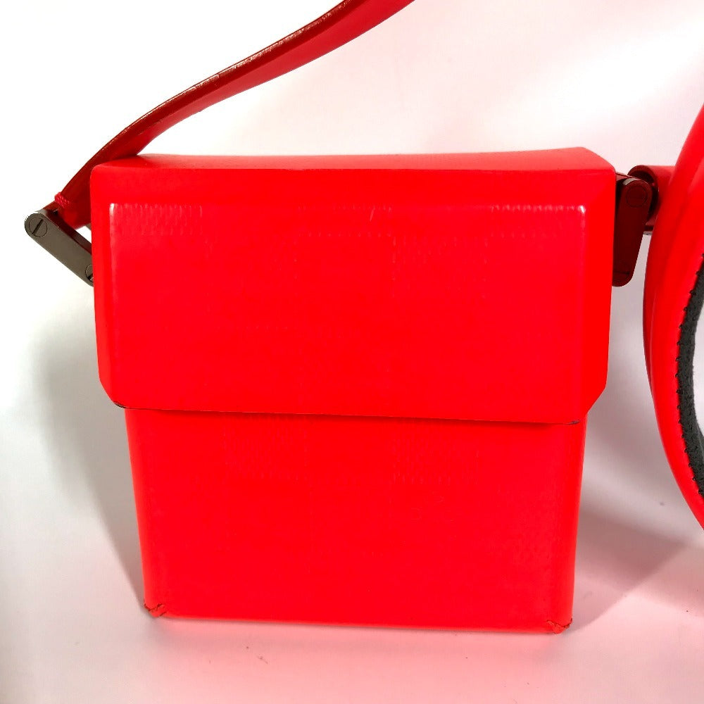 LOUIS VUITTON Shoulder Bag M92160 damier glacÃ© leather Red type Damie Grasset Marty