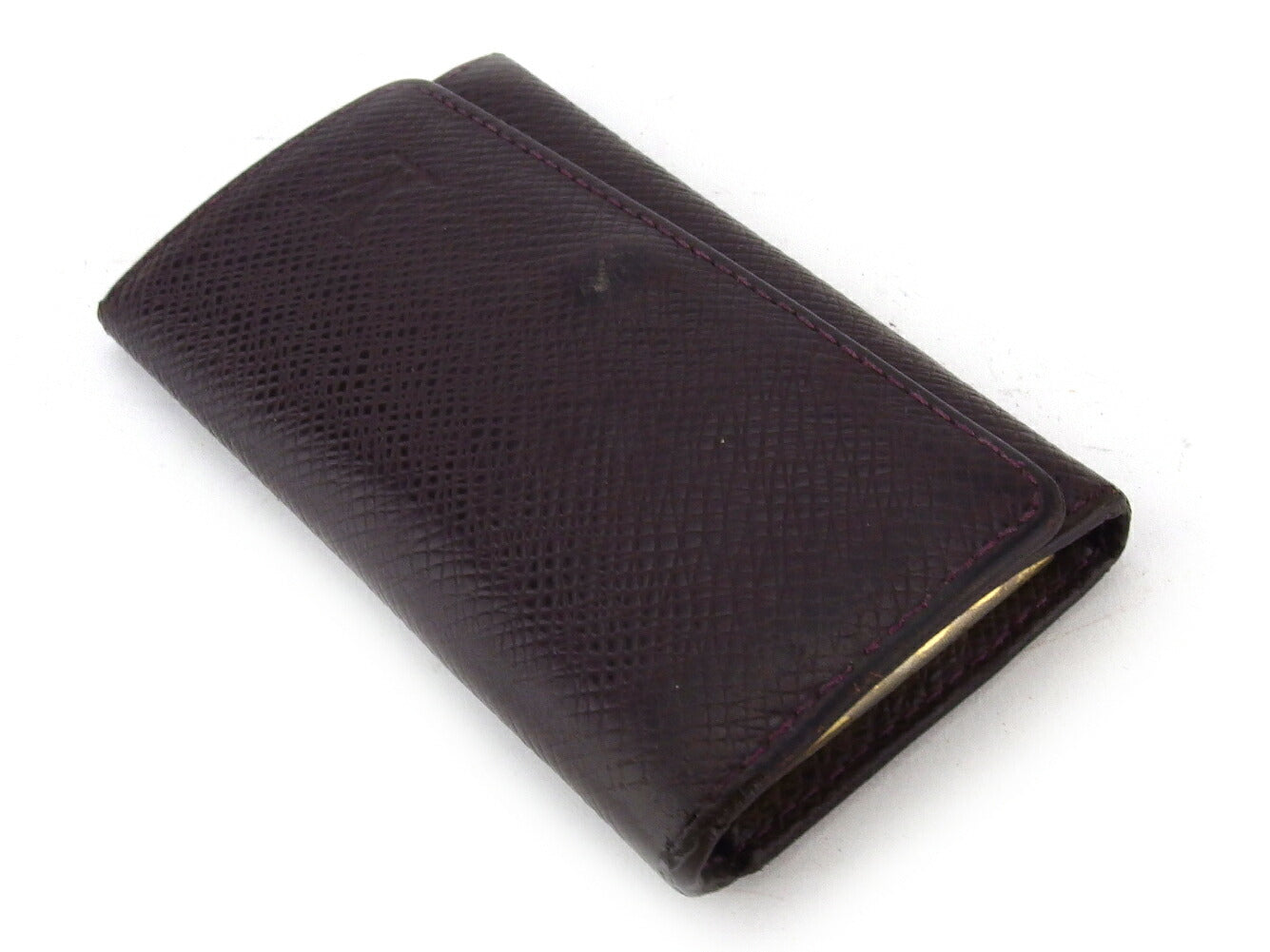 LOUIS VUITTON Key case Key holder M30526 Taiga Leather Bordeaux Multicles4