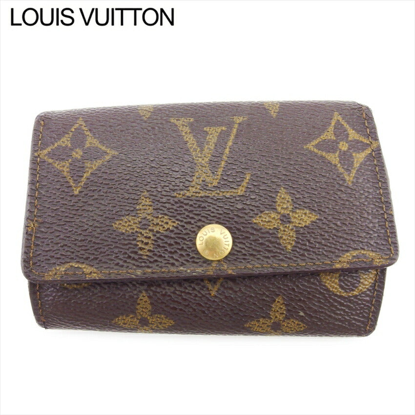 LOUIS VUITTON Key case Key holder  M62630 Brown beige gold Multicles6