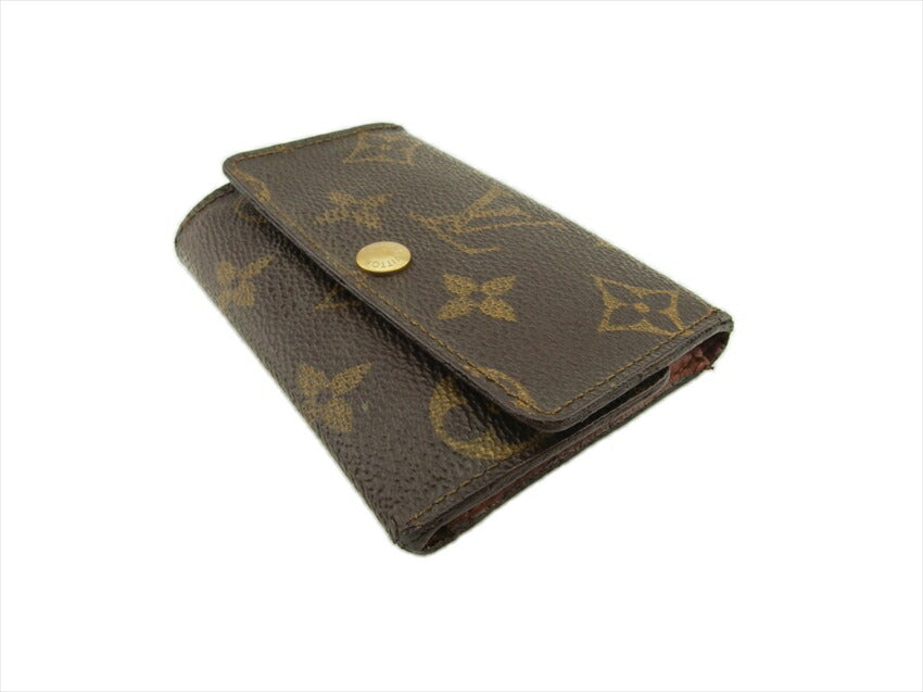 LOUIS VUITTON Key case Key holder  M62630 Brown beige gold Multicles6