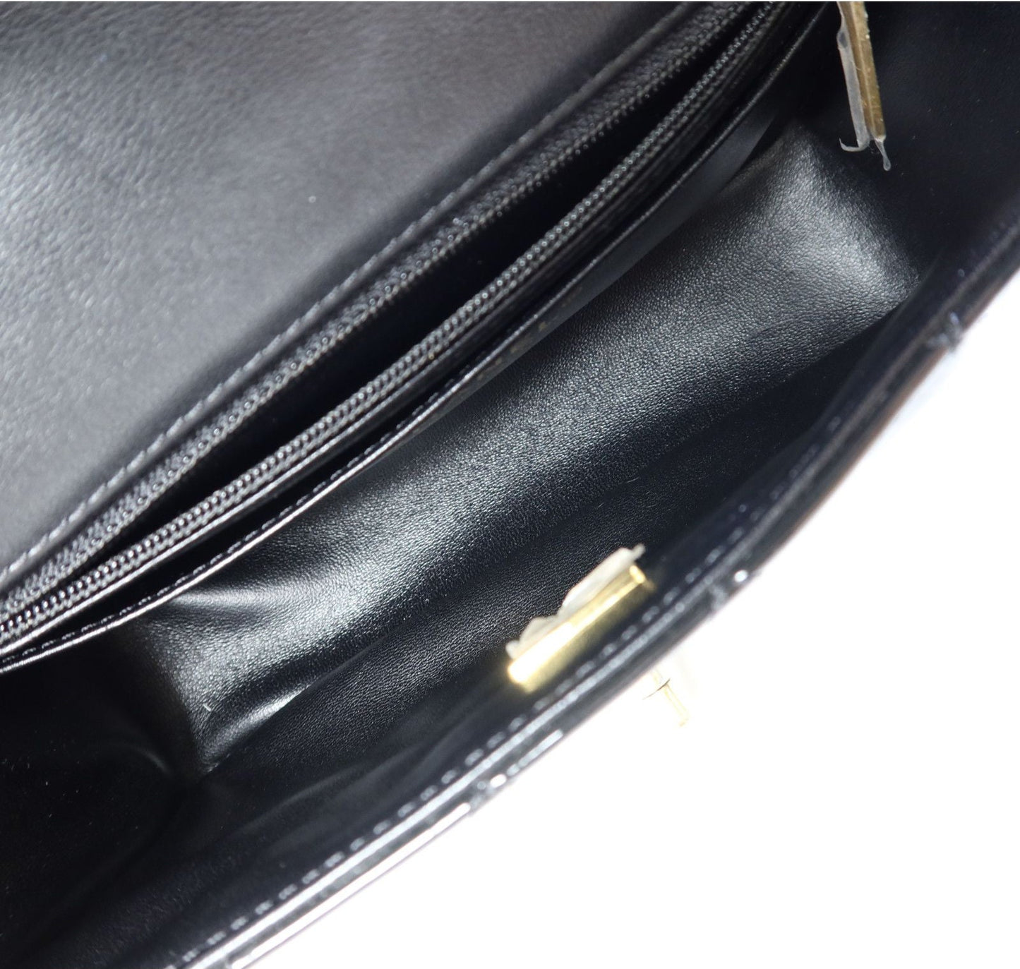 Chanel Black Quilted Patent Leather Coco De Toi Heart Square  Flap Bag