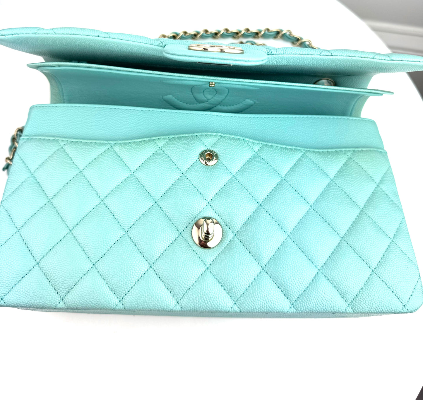 Chanel Classic Medium Double Flap Caviar Quilted Bag