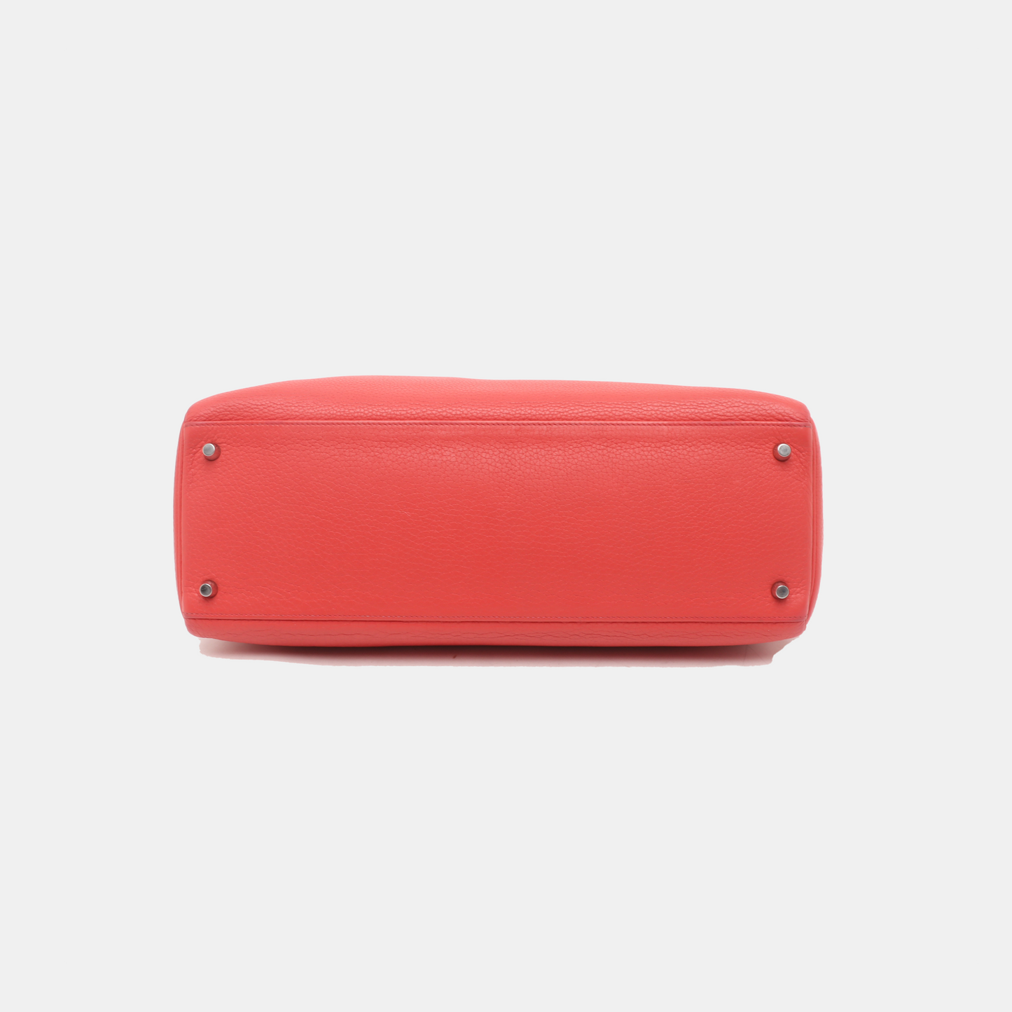 Hermes Kelly 40 Rose Jaipur Clemence Retourne Silver Hardware 2010