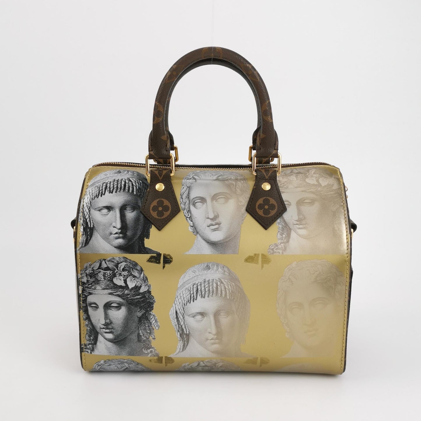 Louis Vuitton Speedy 25 Bandouliere Fornasetti Museum Gold