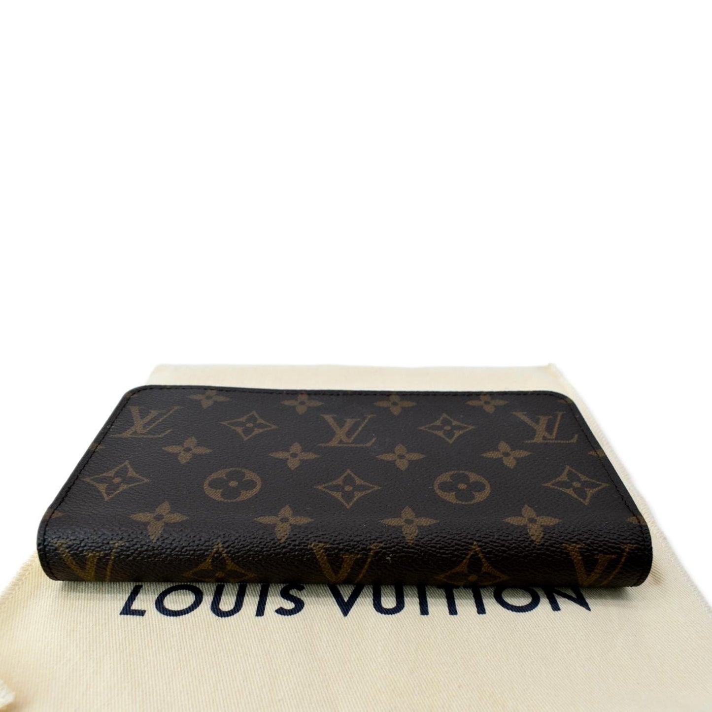 LOUIS VUITTON Monogram Canvas Zippy Long Wallet Brown