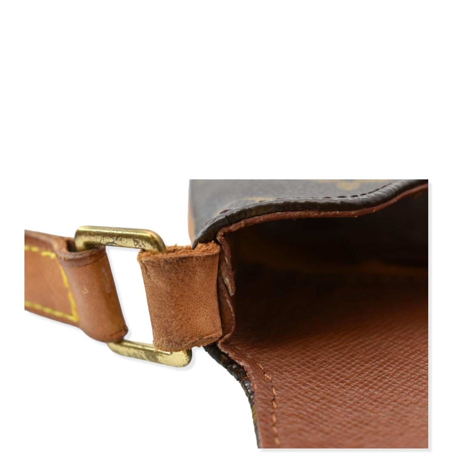 LOUIS VUITTON Musette Tango Monogram Canvas Crossbody Bag Brown