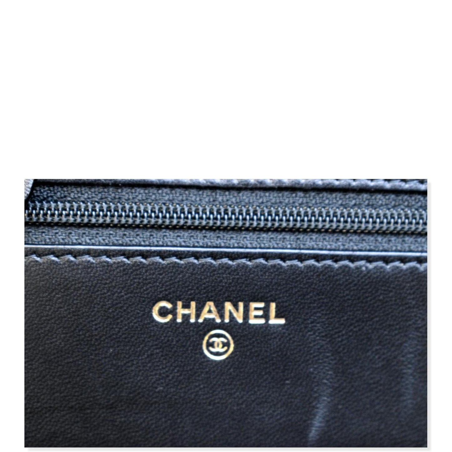 CHANEL Trendy CC Lambskin Leather Wallet On Chain Crossbody Bag Black
