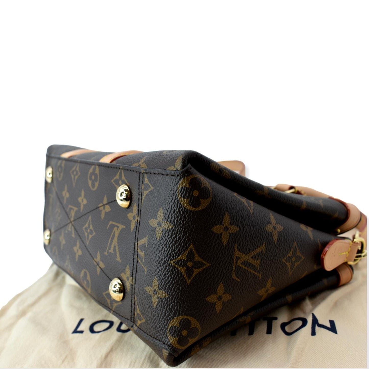 LOUIS VUITTON Soufflot BB Monogram Canvas Shoulder Crossbody Bag Brown