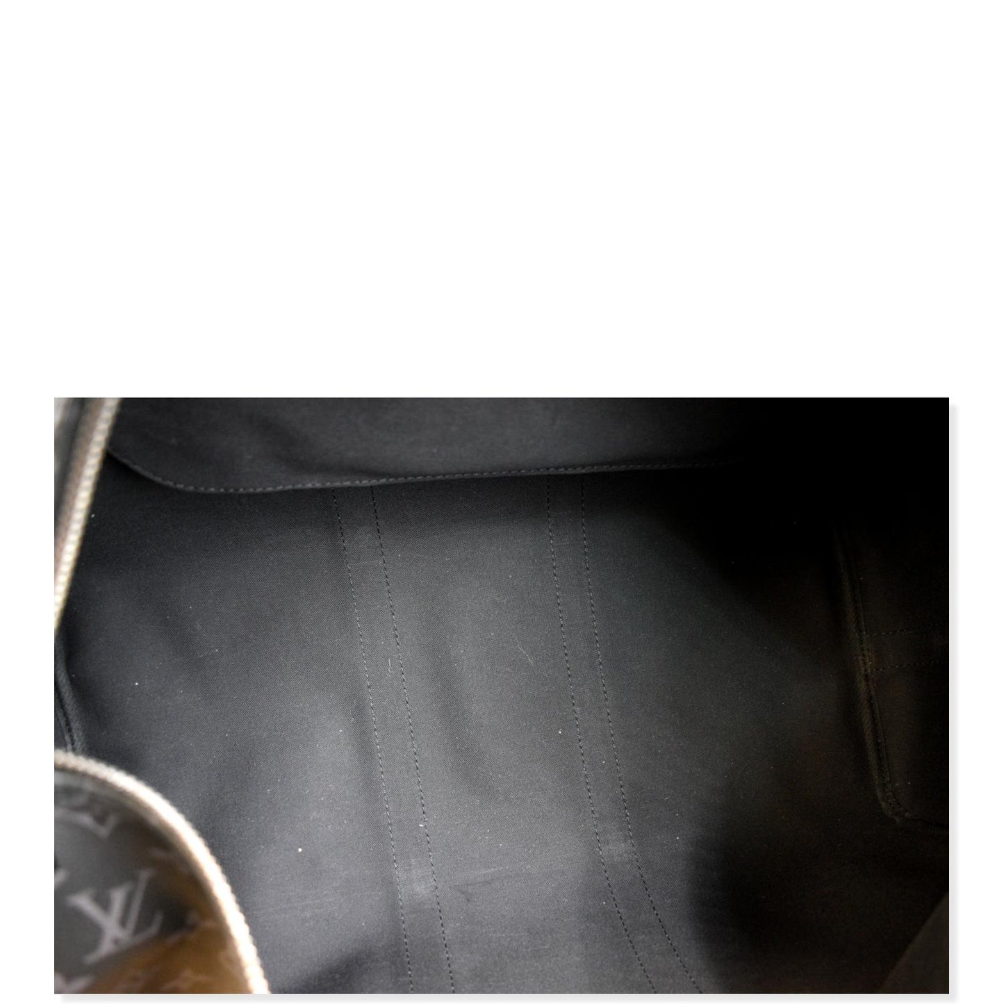 LOUIS VUITTON Keepall 45 Bandouliere Monogram Eclipse Travel Bag Black
