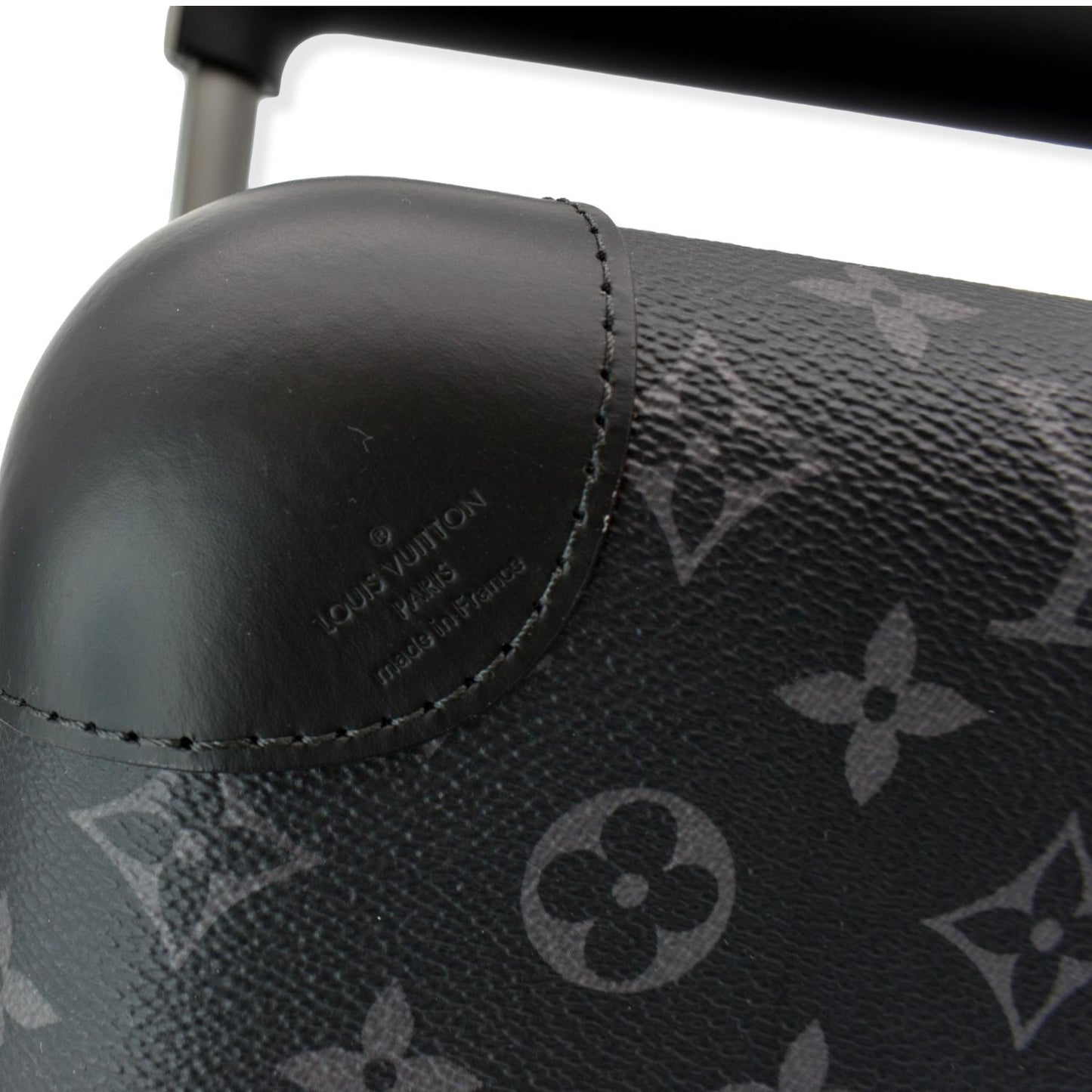 LOUIS VUITTON Horizon 55 Monogram Eclipse Canvas Rolling Suitcase Black