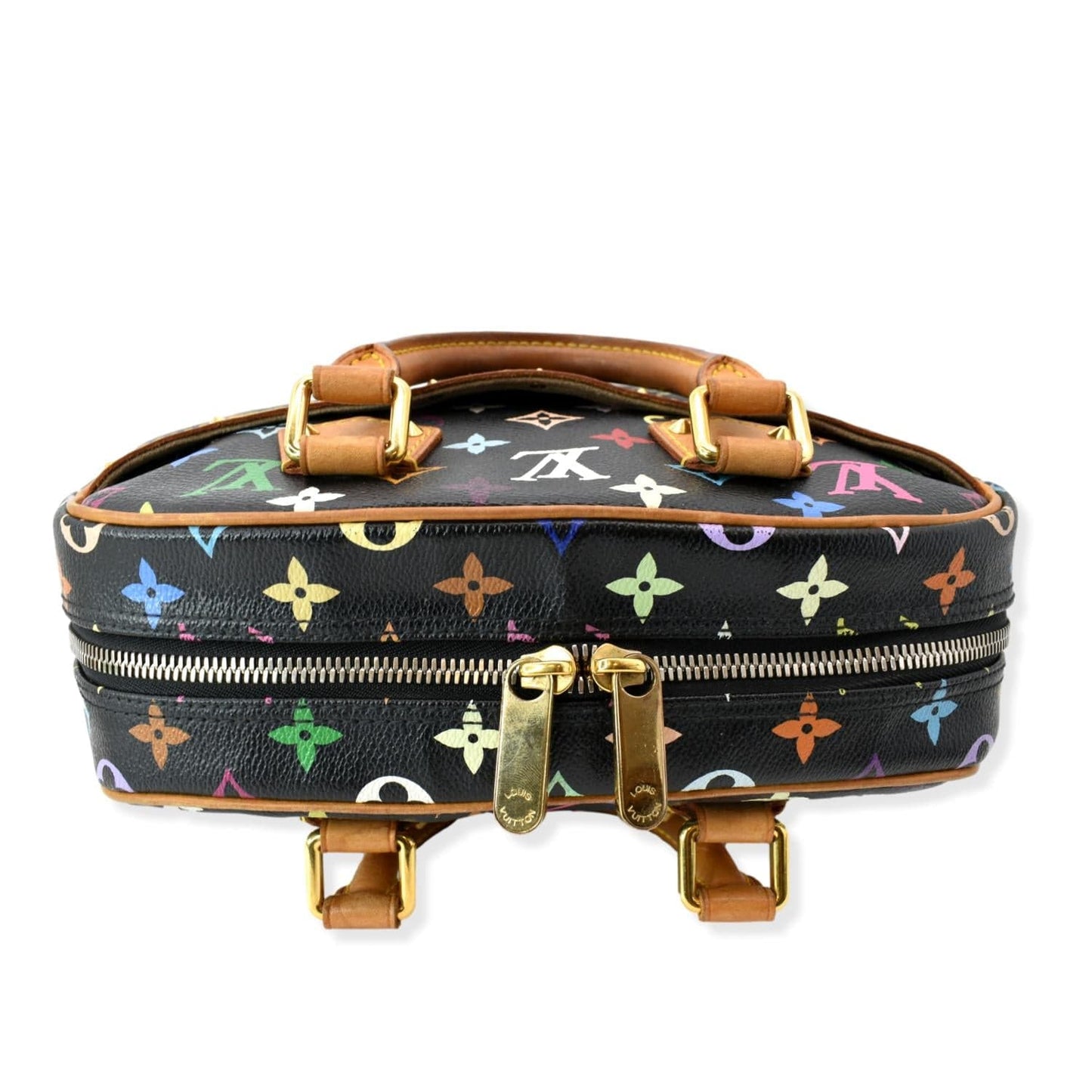 LOUIS VUITTON Trouville Monogram Satchel Bag Multicolor