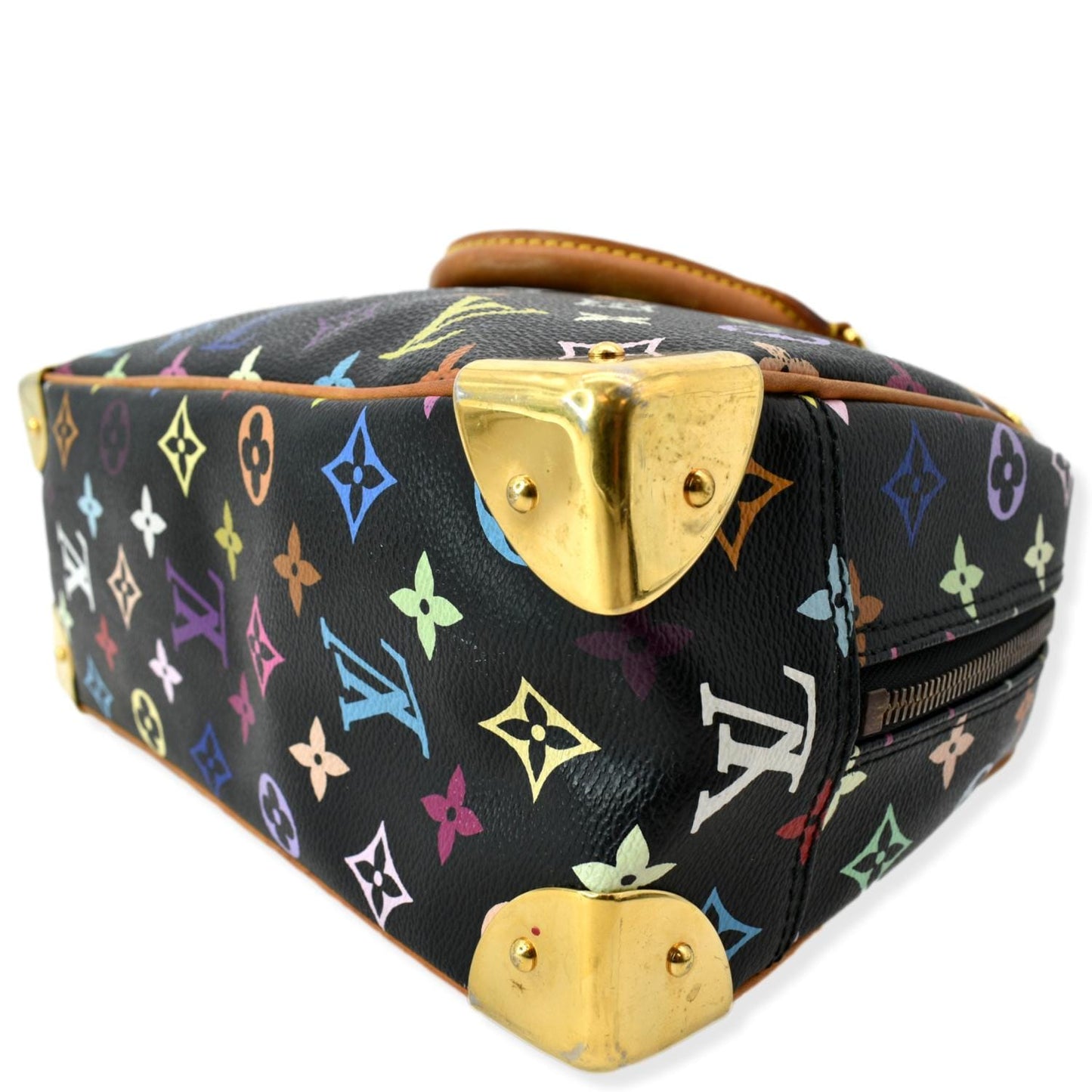 LOUIS VUITTON Trouville Monogram Satchel Bag Multicolor