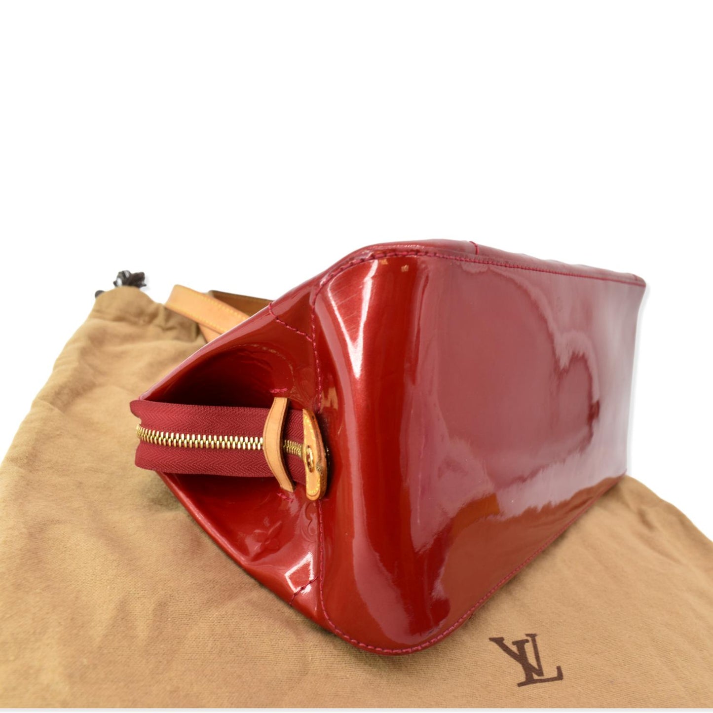 LOUIS VUITTON Rosewood Monogram Vernis Shoulder Bag Pomme D Amour