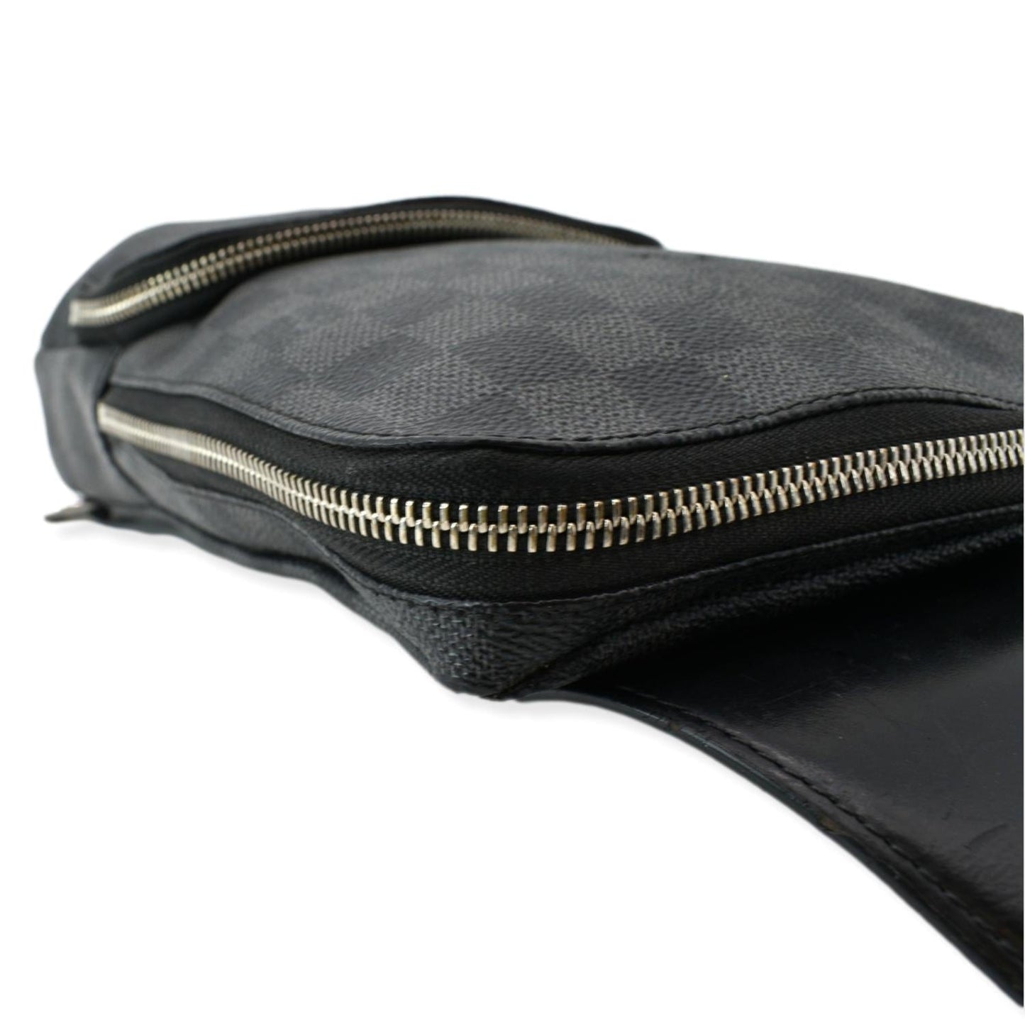 LOUIS VUITTON Avenue Sling Damier Graphite Backpack Bag Black