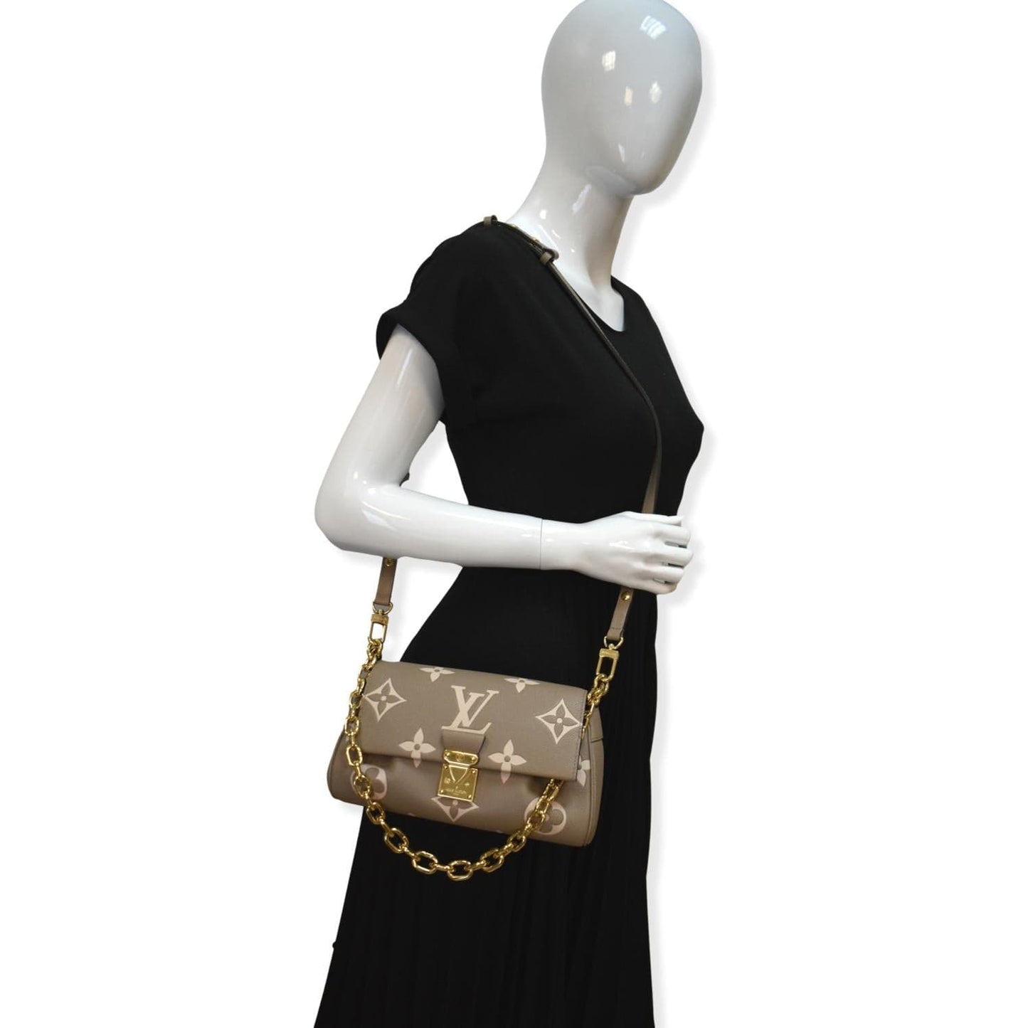 LOUIS VUITTON Favorite NM Monogram Empreinte Shoulder Bag Bicolor - Hot Deals