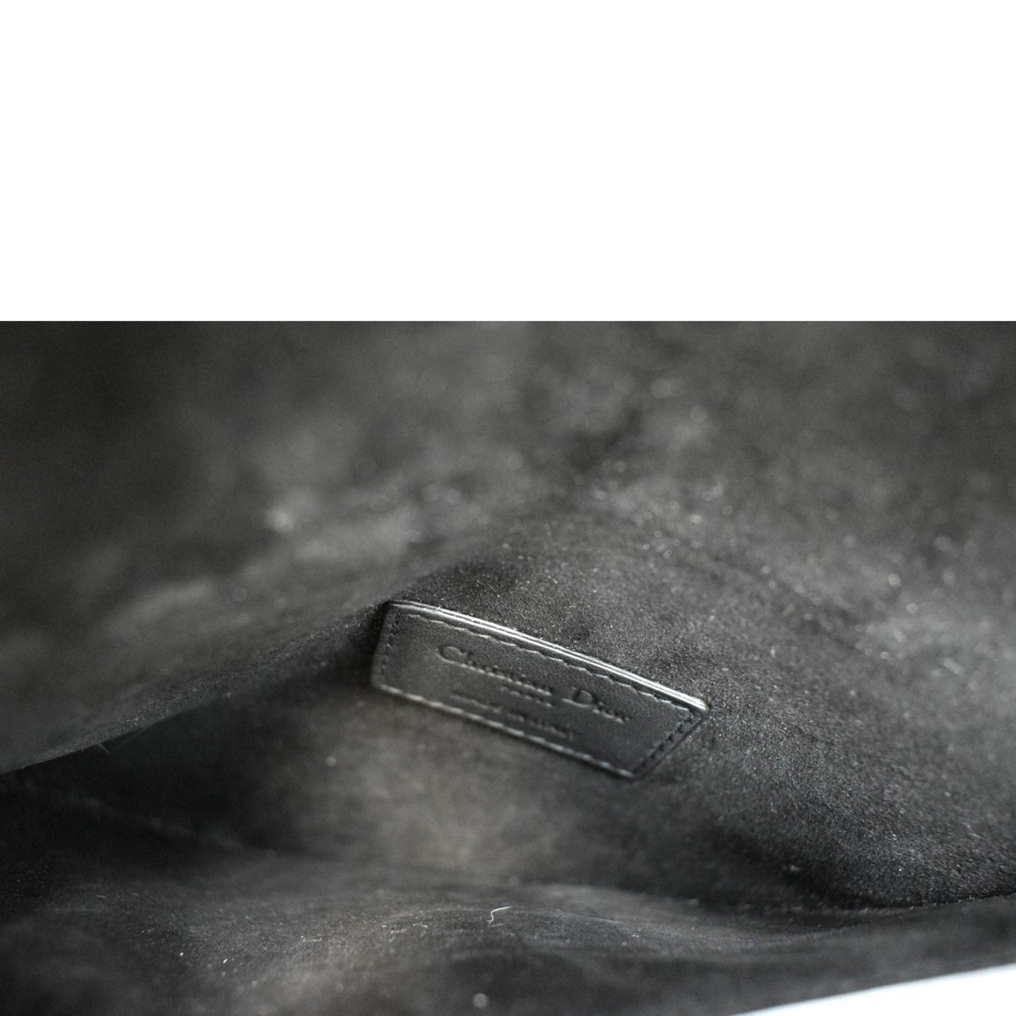 CHRISTIAN DIOR Saddle Mini Leather Shoulder Bag Black - Hot Deals
