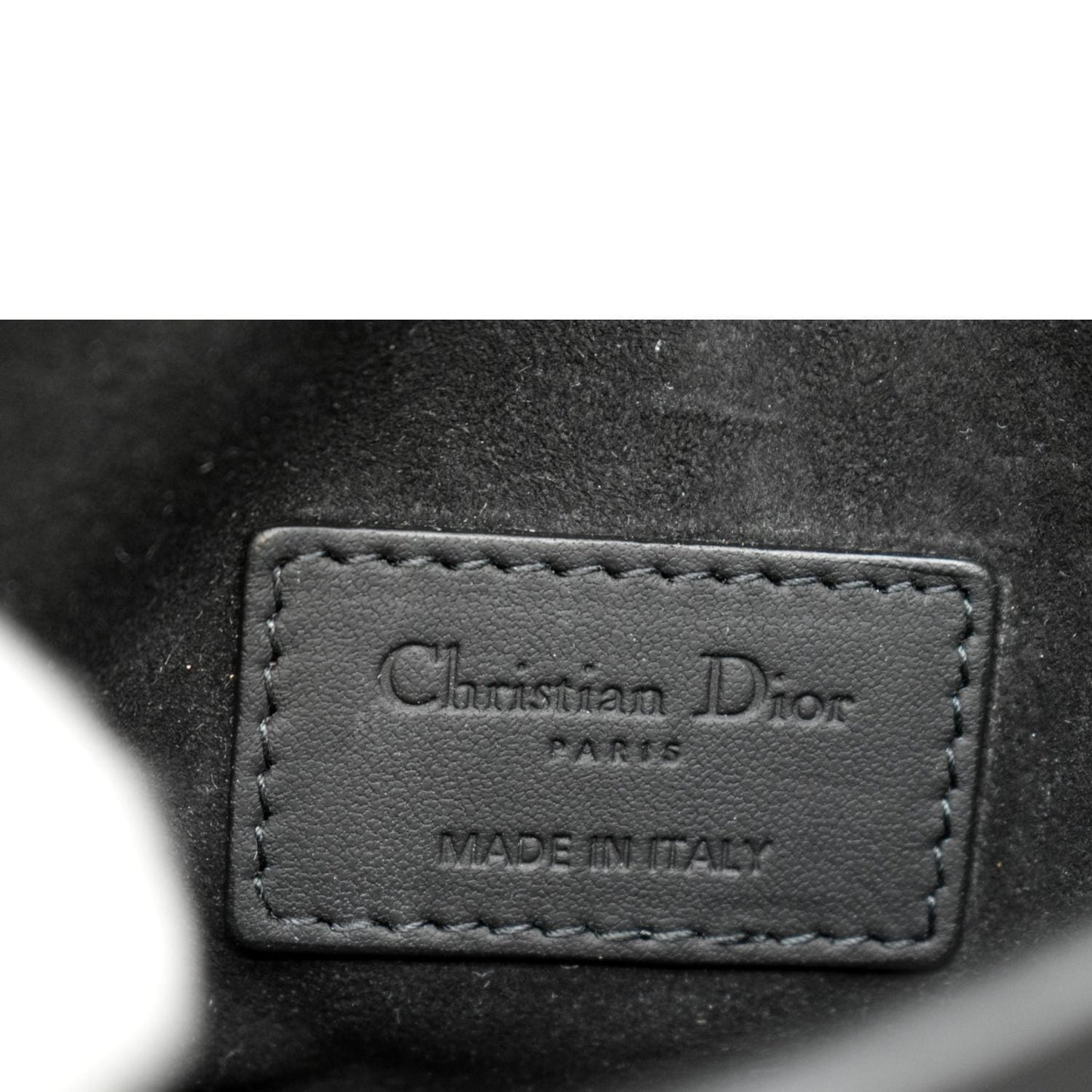 CHRISTIAN DIOR Saddle Mini Leather Shoulder Bag Black - Hot Deals