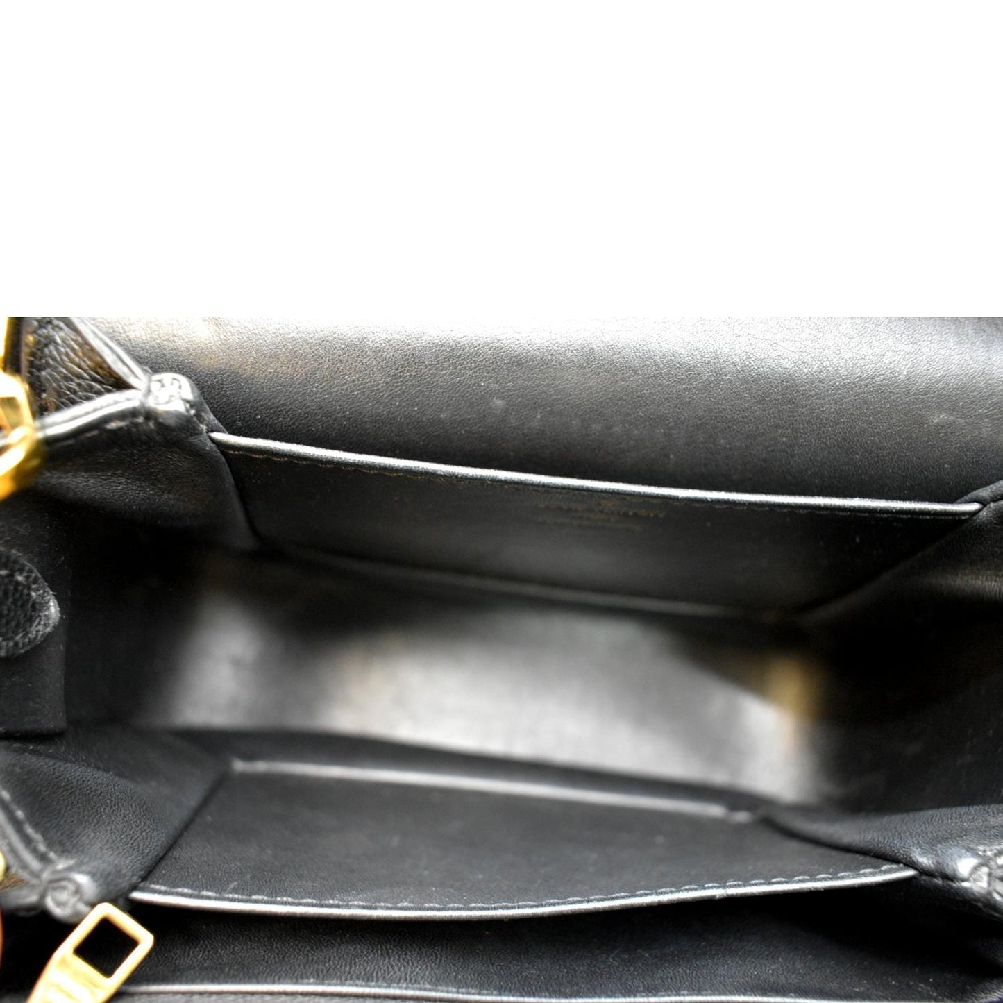 LOUIS VUITTON Vivienne NM Grained Calfskin Leather Shoulder Bag Black- sold
