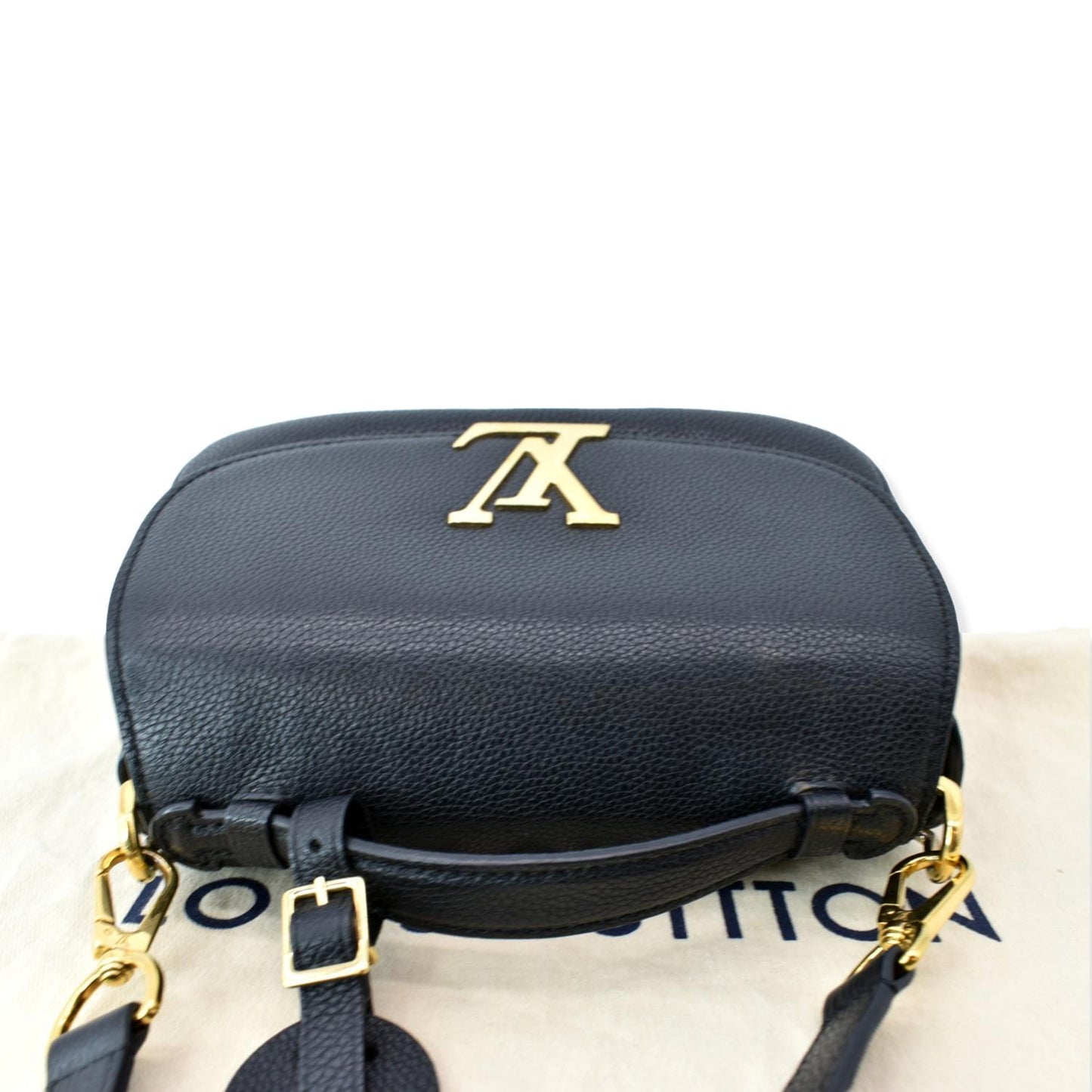 LOUIS VUITTON Vivienne NM Grained Calfskin Leather Shoulder Bag Black- sold