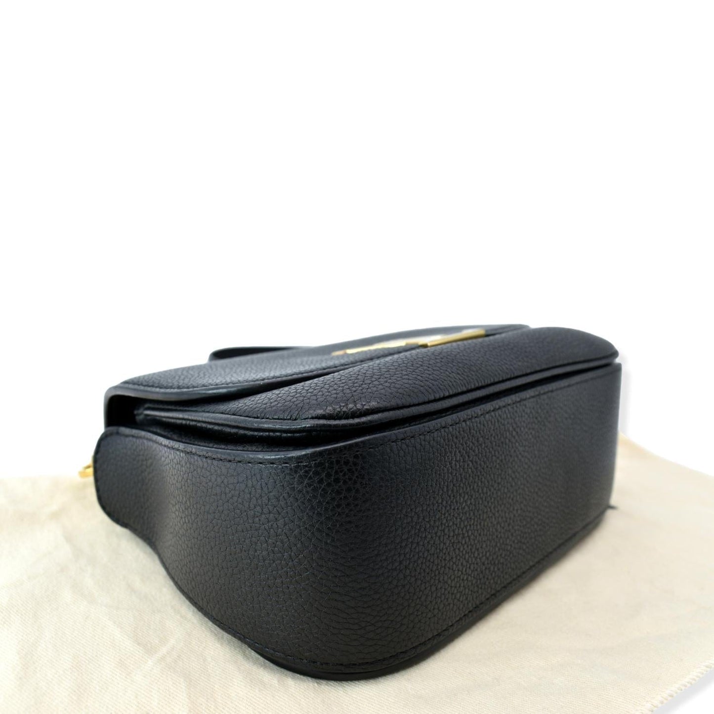 LOUIS VUITTON Vivienne NM Grained Calfskin Leather Shoulder Bag Black- sold