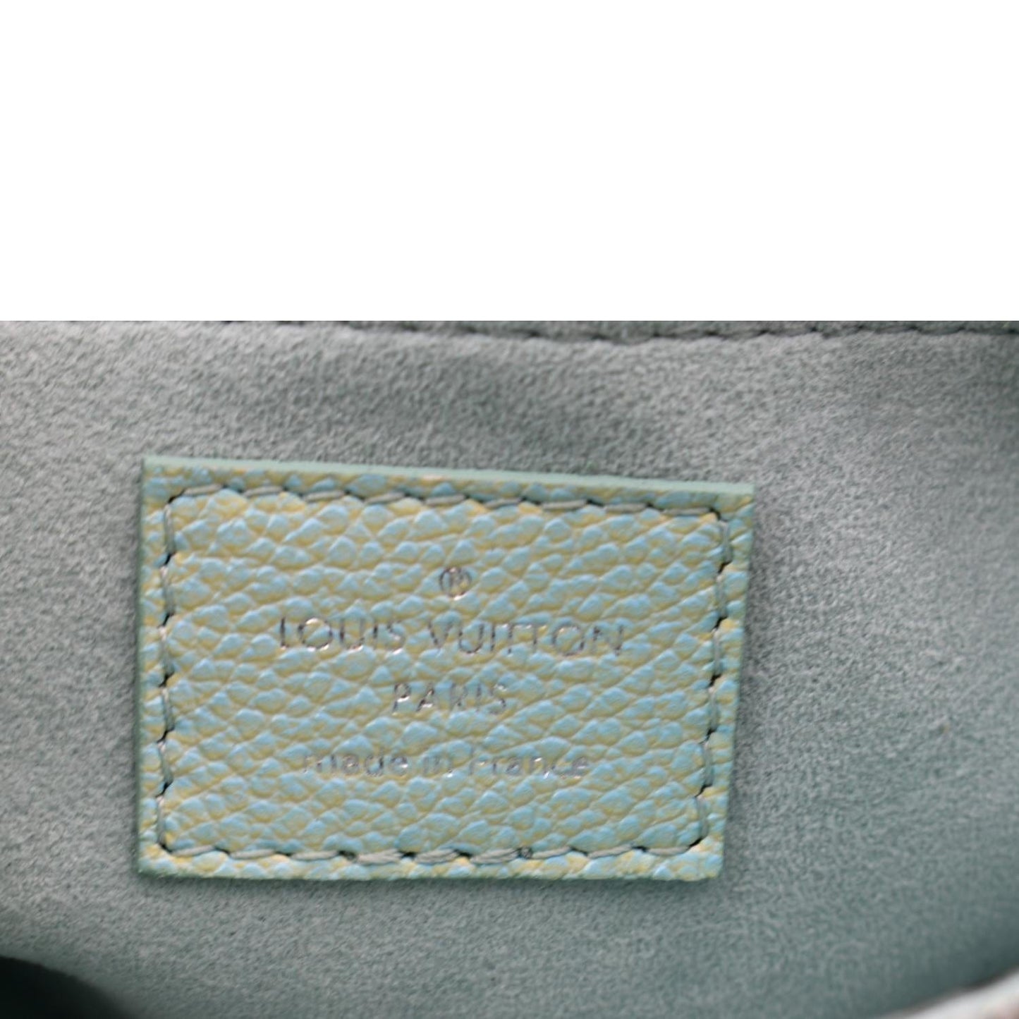 LOUIS VUITTON Multi Pochette Accessoires Monogram Empreinte Shoulder Bag Vert d'eau