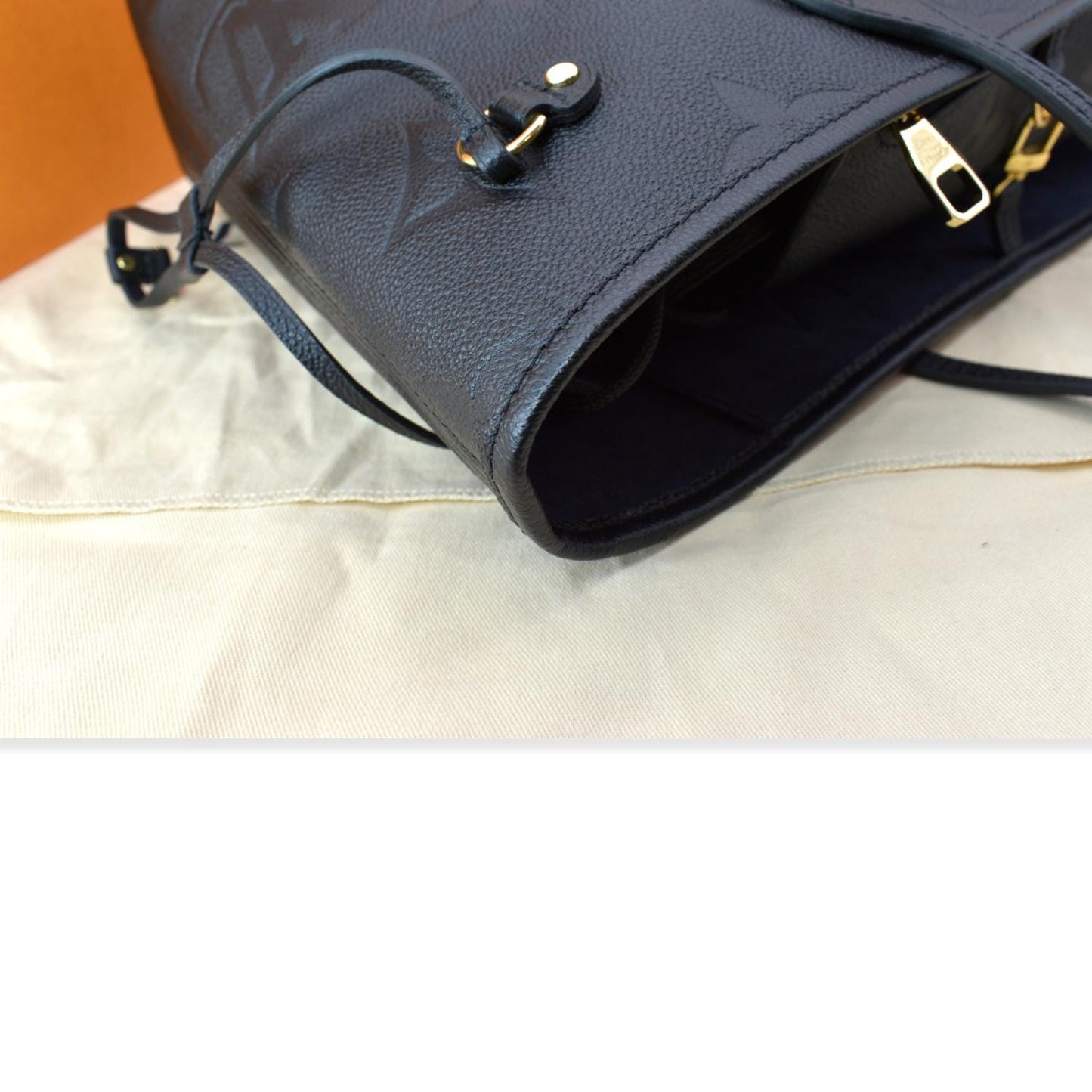 LOUIS VUITTON  Neverfull MM Monogram Empreinte Tote Bag Black