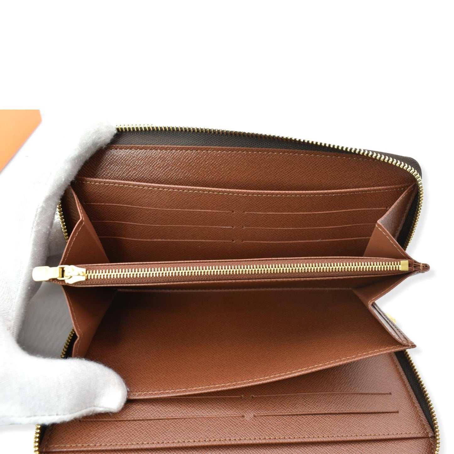 LOUIS VUITTON Monogram Canvas Zippy Long Wallet Brown