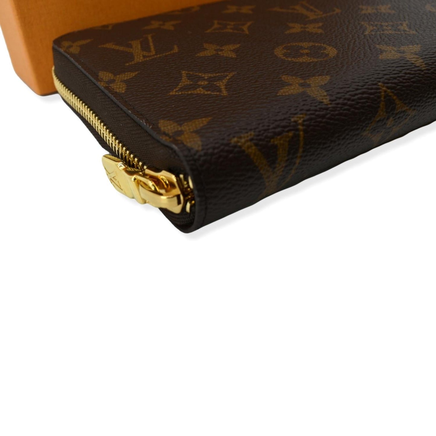 LOUIS VUITTON Monogram Canvas Zippy Long Wallet Brown