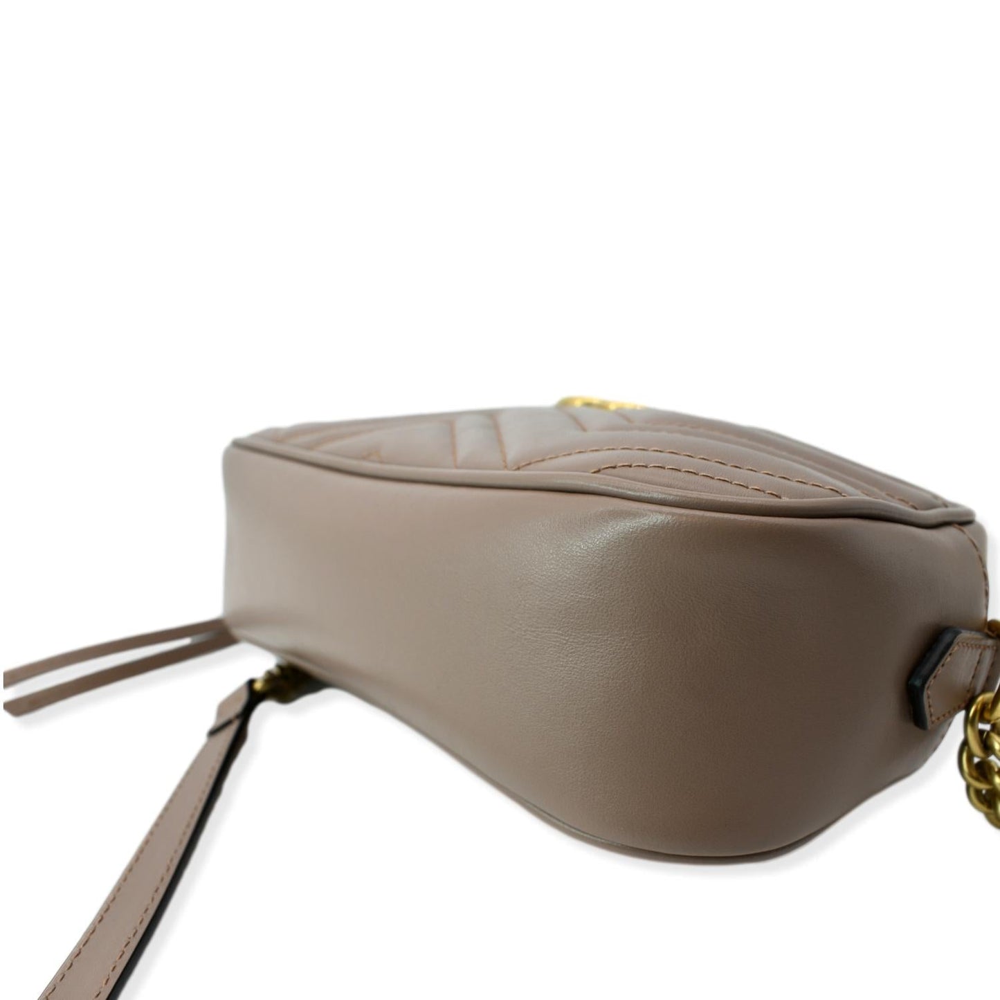 GUCCI GG Marmont Matelasse Leather Crossbody Bag Dusty Pink 447632
