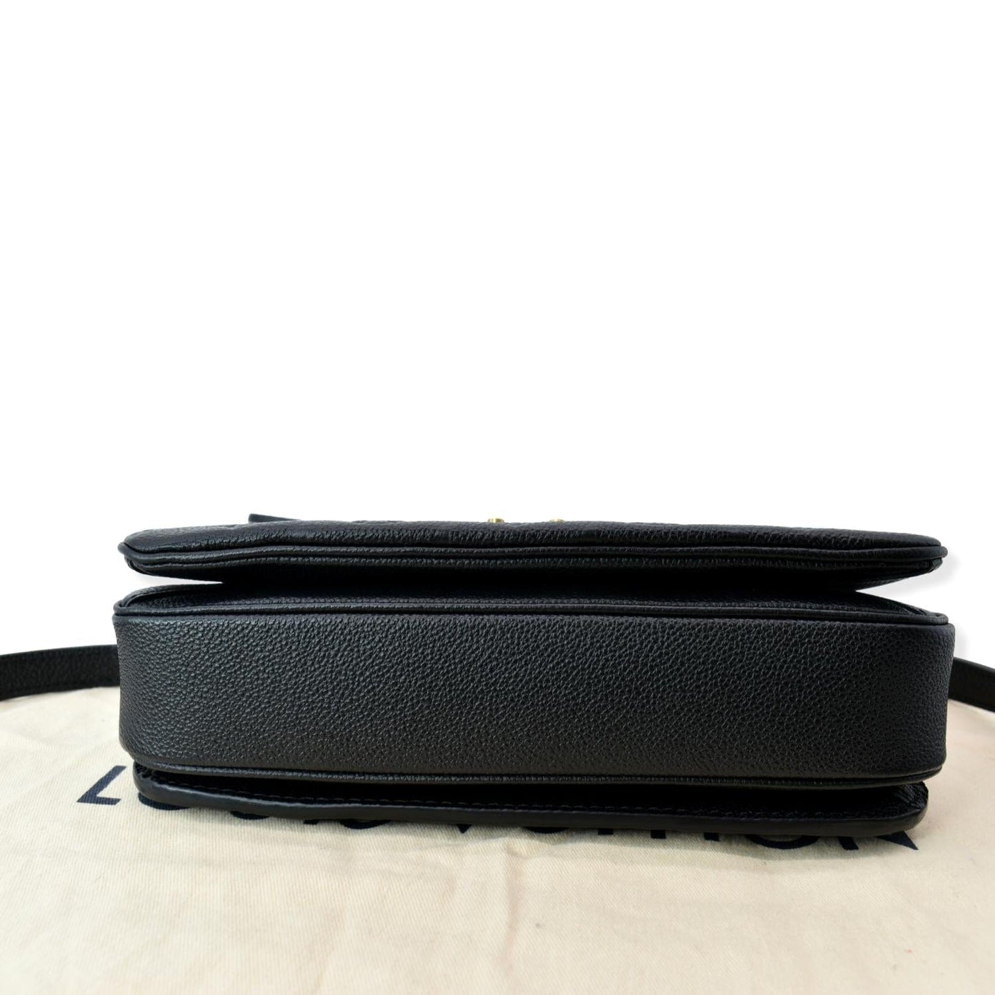 LOUIS VUITTON Metis Pochette Empreinte Leather Crossbody Bag Black